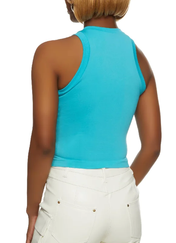 Seamless Crew Neck Tank Top