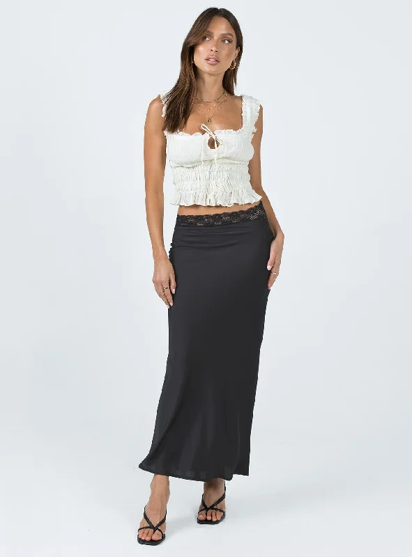 The Charmaine Maxi Skirt Black