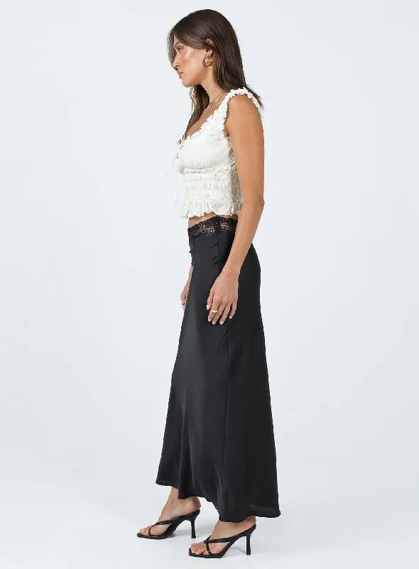 The Charmaine Maxi Skirt Black