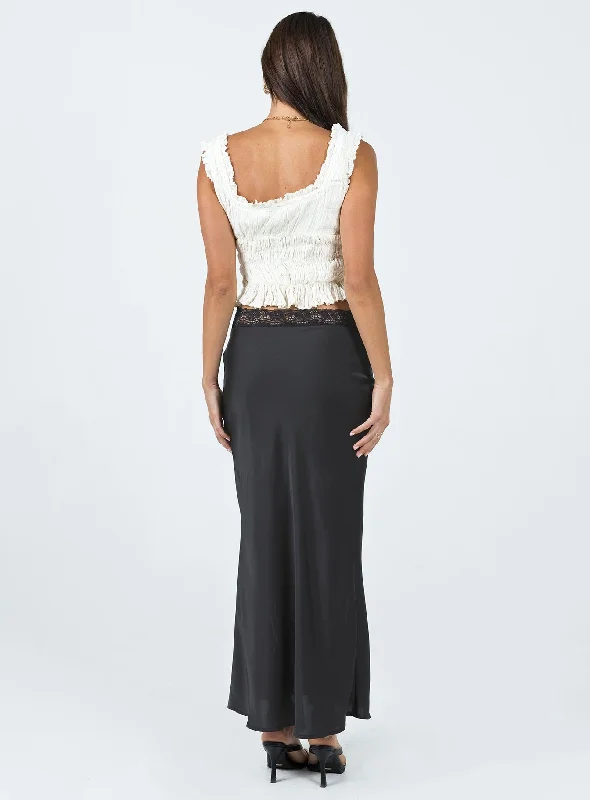 The Charmaine Maxi Skirt Black