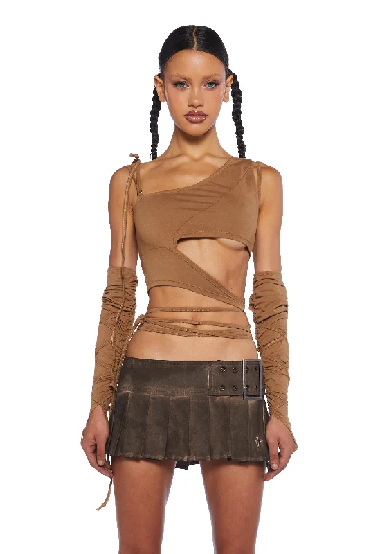 Through The Storm Cut-Out Crop Top