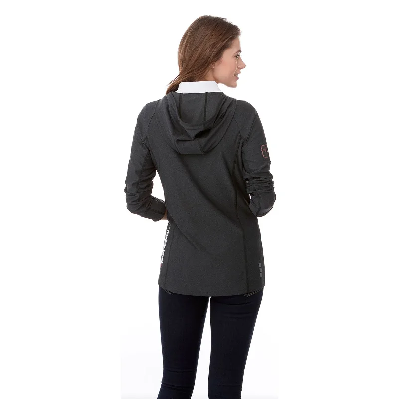 Elevate Women's Black Smoke Heather Kaiser Knit Jacket