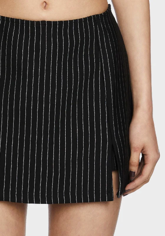 Under The Boardwalk Mini Skort - Pinstripe