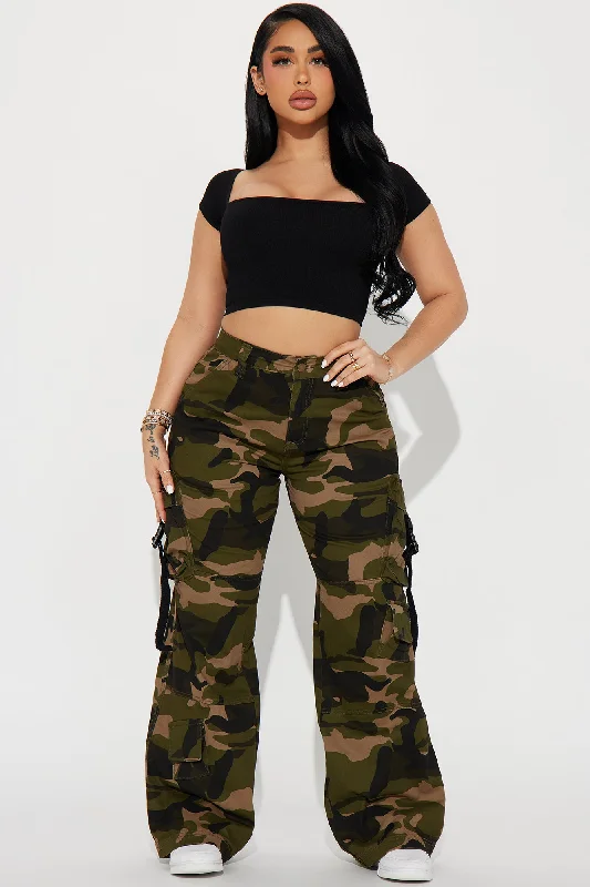 What Everybody Wants Camo Cargo Pant - Olive/combo