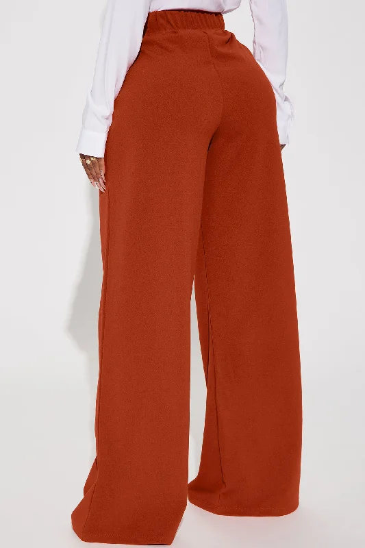 What Matters Most Wide Leg Trouser - Rust