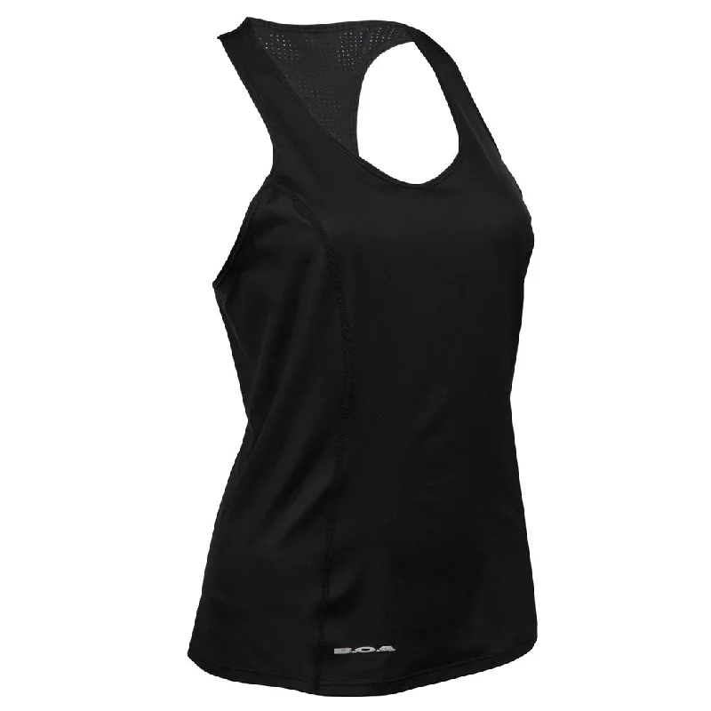 Women's Vortex Fitted Tank- Black