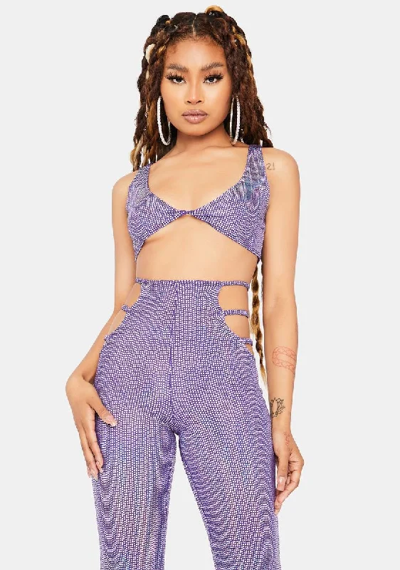 You're My Soulmate Cut-Out Pant Set