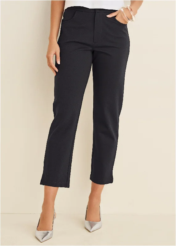 Raquel straight leg pants - Black