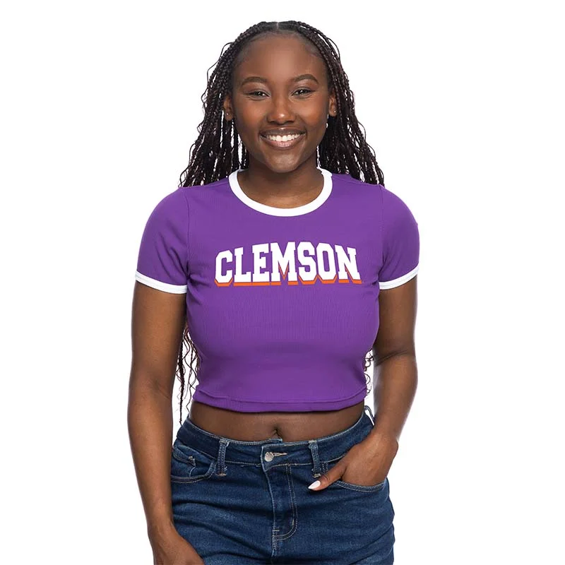 Clemson Ringer Baby Tee