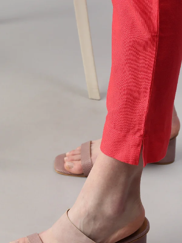 Woven Kurti Pant-Coral